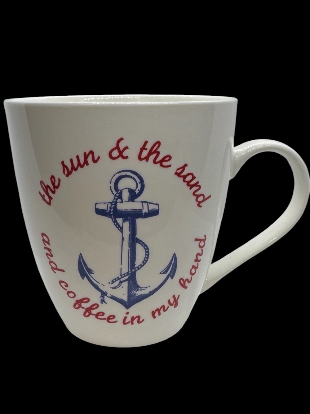 RETIRED - Pfaltzgraff Jumbo Sized Anchor Ceramic Coffee Mug